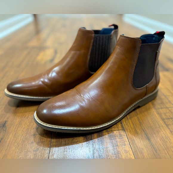 Steve Madden Other - Steve Madden Mistro Patent Leather Chelsea Boots - Cognac - Men’s Size 10.5